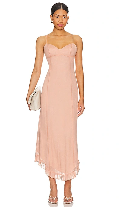 Tularosa Khalani Maxi Dress In Dusty Mauve