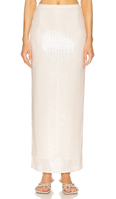 Lpa Paradisa Skirt In Pearl White