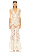 Michael Costello X Revolve Guiliana Gown In Ivory