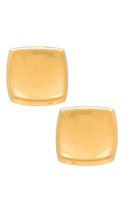 Amber Sceats Square Earrings In Gold