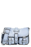 Aimee Kestenberg Women's Saddle-up Leather Crossbody Bag In Breeze Blue