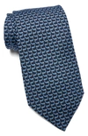 ZEGNA TIES QUADRI SILK WHALE TIE