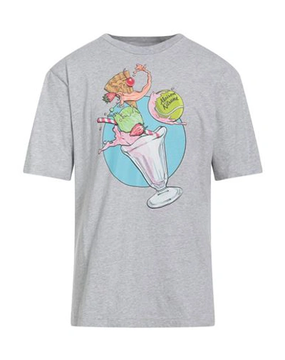 Maison Kitsuné Man T-shirt Grey Size S Cotton