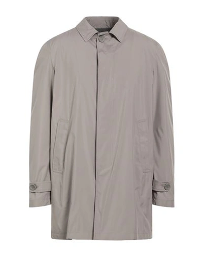 HERNO HERNO MAN OVERCOAT & TRENCH COAT TAUPE SIZE 46 POLYESTER