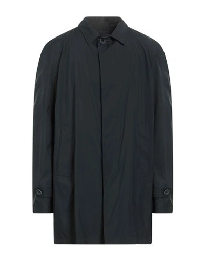 Herno Man Overcoat Midnight Blue Size 46 Polyester