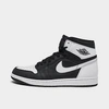 Nike Air Jordan Retro 1 High Og Casual Shoes In Black/white/white