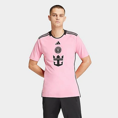 Adidas Originals Adidas Men's Inter Miami Cf Mls 24-25 Home Soccer Jersey In Easy Pink/black