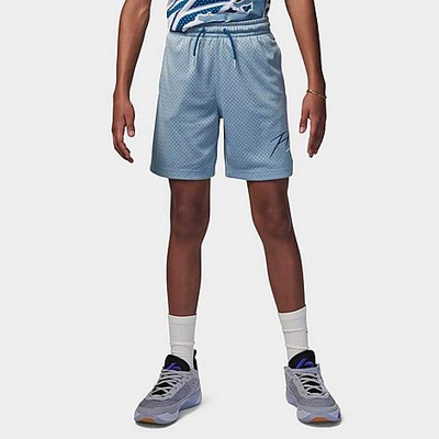 Nike Jordan Kids' Jordan Off-court Flight Mesh Shorts In Blue Grey