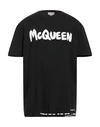 Alexander Mcqueen Man T-shirt Black Size Xxl Cotton