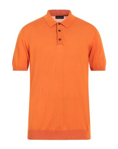 ROBERTO COLLINA ROBERTO COLLINA MAN SWEATER ORANGE SIZE 44 COTTON
