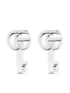 GUCCI STERLING SILVER GG MARMONT EARRINGS