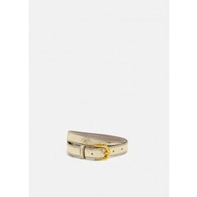 Essentiel Antwerp Fredastair Thin Belt In Gold