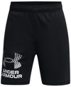Under Armour Big Boys Tech Moisture-wicking Quick-dry Shorts In Black,mod Gray