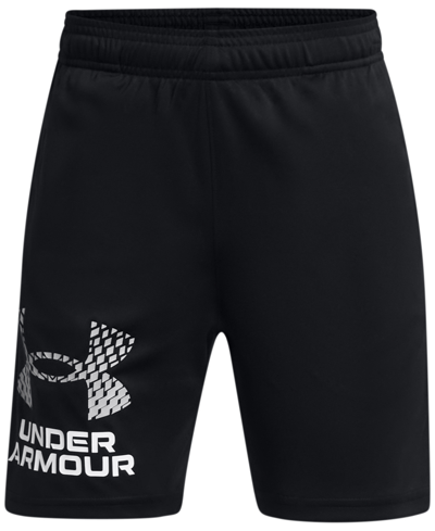 Under Armour Kids' Big Boys Tech Moisture-wicking Quick-dry Shorts In Black,mod Gray