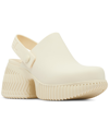 Sorel Ona Streetworks Slingback Platform Clog In Honey White,sea Salt