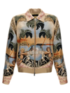Amiri Graphic-print Silk Bomber Jacket