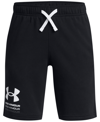 UNDER ARMOUR BIG BOYS RIVAL MOISTURE-WICKING FRENCH TERRY SHORTS