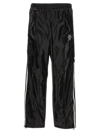 DOUBLET LAMINATE TRACK PANTS WHITE/BLACK