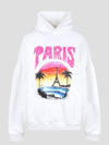 BALENCIAGA PARIS TROPICAL ROUND HOODIE