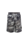 STONE ISLAND RECYCLED NYLON BERMUDA SHORTS WITH REMOVABLE LOGO PATCH