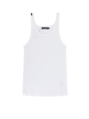 Dolce & Gabbana Dolce&gabbana White Ribbed Cotton Tank Top