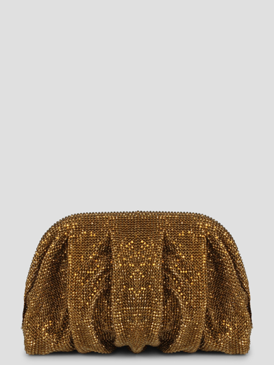 Benedetta Bruzziches Venus La Petite Clutch In Gold