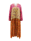 ERIKA CAVALLINI VISCOSE DRESS WITH ALL-OVER FLORAL PRINT