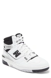 New Balance Bb650rv1 High Top Sneaker In White/ Black