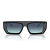Tiffany & Co Tf4214u Rectangle-frame Metal Sunglasses In Black