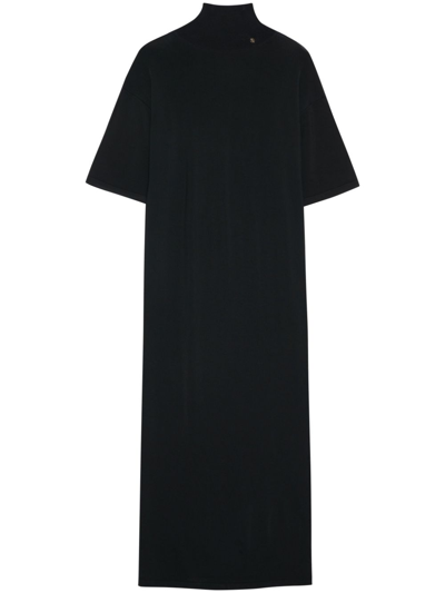 Anine Bing Claudia Jersey-knit Maxi Dress In Black