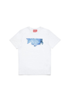 DIESEL DIESEL KIDS TALLO LOGO PRINTED CREWNECK T