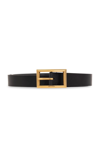 SAINT LAURENT SAINT LAURENT CASSANDRE LOGO ENGRAVED BELT