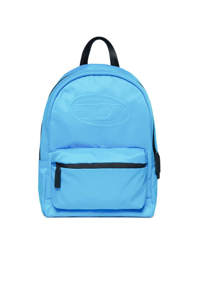 Diesel Kids' Oval D-embossed Backpack In Blue