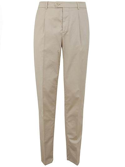 Brunello Cucinelli Pleated Tailored Trousers In Beige