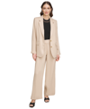 Dkny Women's Drapey Organza Long-sleeve Blazer In Sandalwood