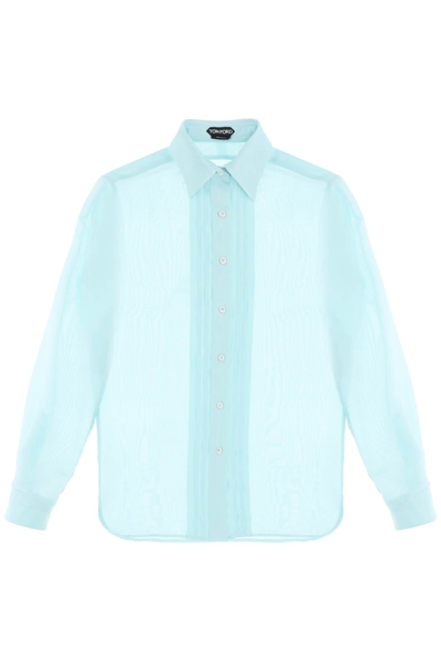 TOM FORD TOM FORD SILK SHIRT WITH PLASTRON WOMEN