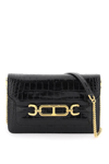 TOM FORD TOM FORD WHITNEY CROCODILE PRINT SHOULDER BAG. WOMEN