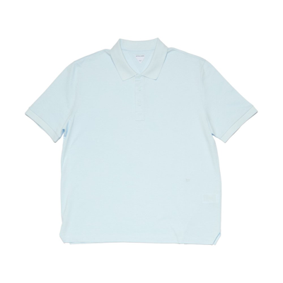 Bottega Veneta Short Sleeved Polo Shirt In Blue