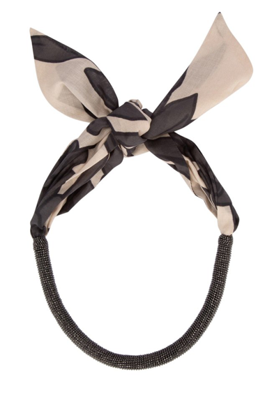 Brunello Cucinelli Bow Embellished Necklace In Multi