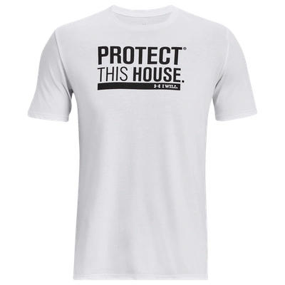Under Armour Mens  Protect This House Short Sleeve In White/black