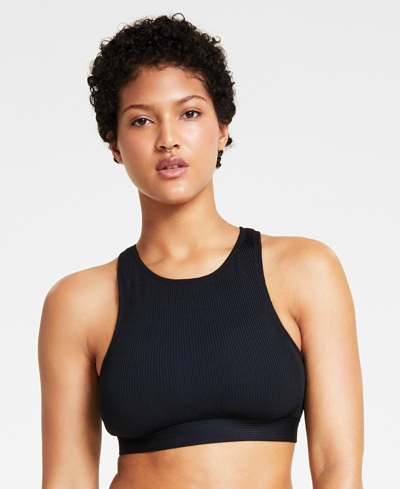 Nike Women's Essential High-neck Bikini Top In Black