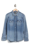 LUCKY BRAND AUTHENTIC HERITAGE DENIM SNAP-UP SHIRT