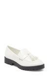 Bandolino Women's Fillup Lug Sole Tassel Loafers In Ivory