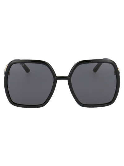 Gucci Gg0890s Square-frame Glass And Acetate Sunglasses In Grey