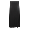 Jil Sander Black Viscose Midi Skirt In Black