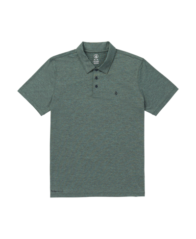 Volcom Men's Hazard Pro Short Sleeves Polo Shirt In Fir Green