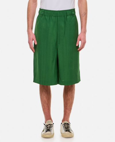 Jacquemus Juego Shorts In Green