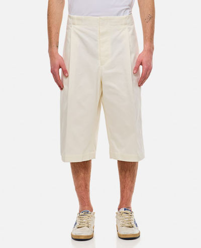 Thom Browne Cotton Bermuda Shorts In White