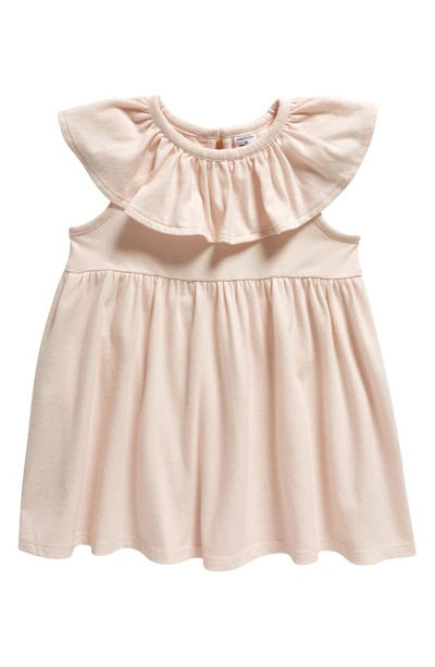 Nordstrom Babies' Ruffle Cotton Blend Dress In Pink Morganite