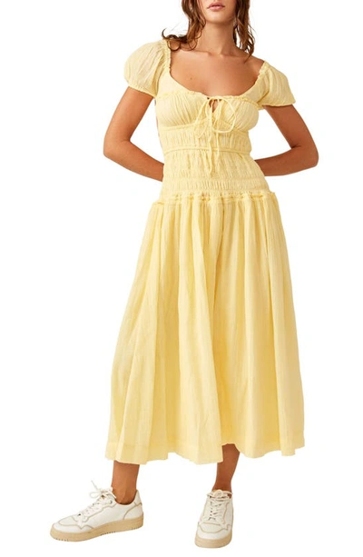 Free People Feeling Bonita Strappy Back Maxi Dress In Pineapple